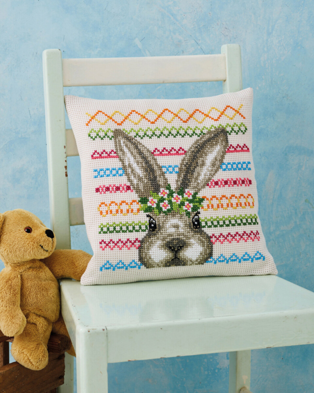 Embroidery Kit Rabbit 30 x 30 cm / 12 x 12 in