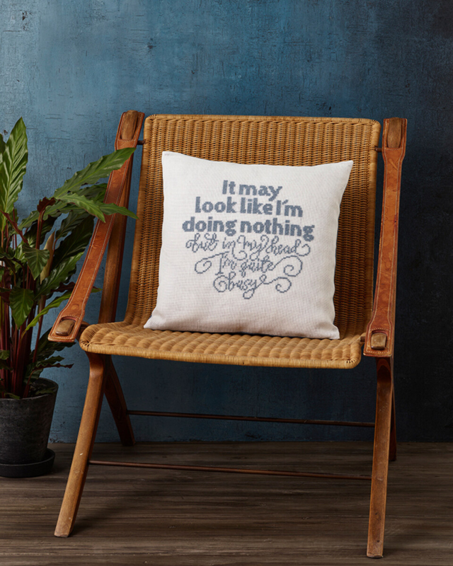 Embroidery Kit It may look 40 x 40 cm / 15.75 x 15.75 in