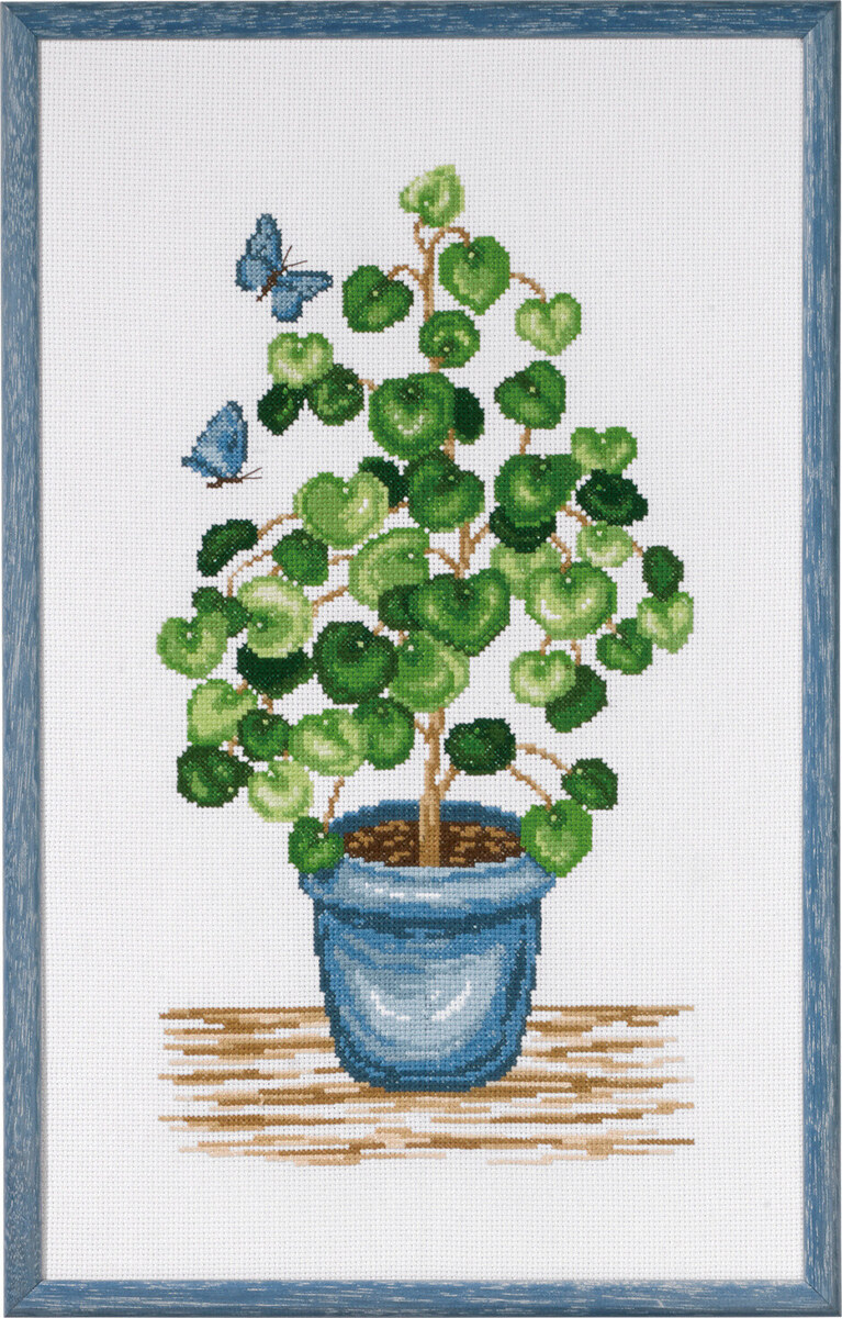 Embroidery Kit Pilea R5655 27 x 44 cm / 10.63 x 17.32 in