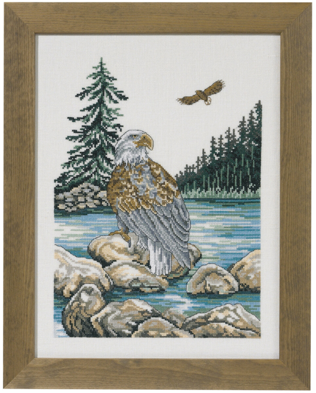 Embroidery Kit White-tailed Eagle R5492 31x41 cm / 12.2x16.14 in