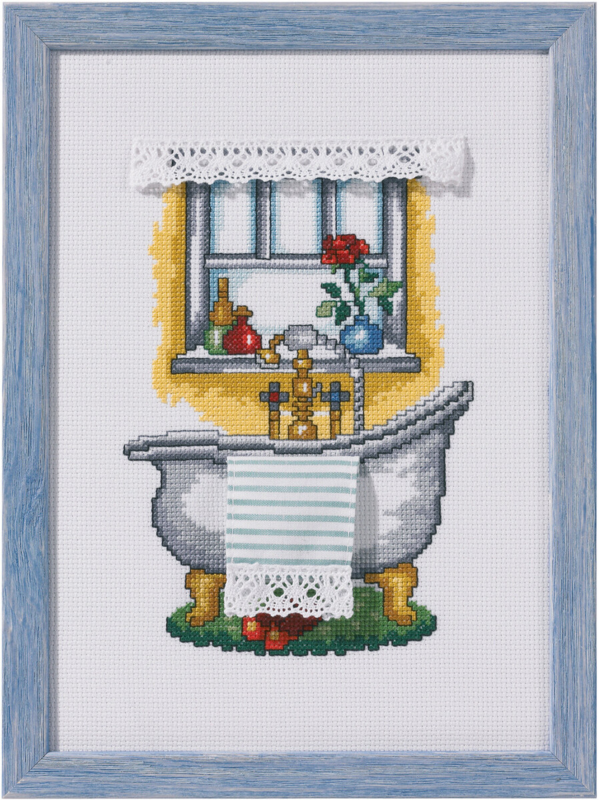 Embroidery Kit Bath 20 x 28 cm / 8 x 11 in R5386
