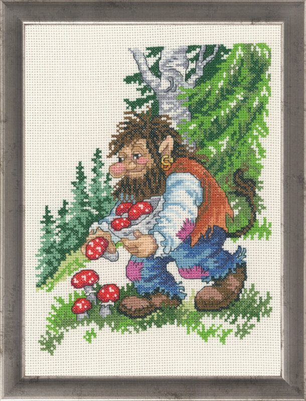 Embroidery Kit Troll Father R5365 21 x 29 cm / 8.27 x 11.42 in