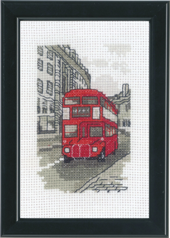 Embroidery Kit London 10 x 15 cm / 3.94 x 5.91 in
