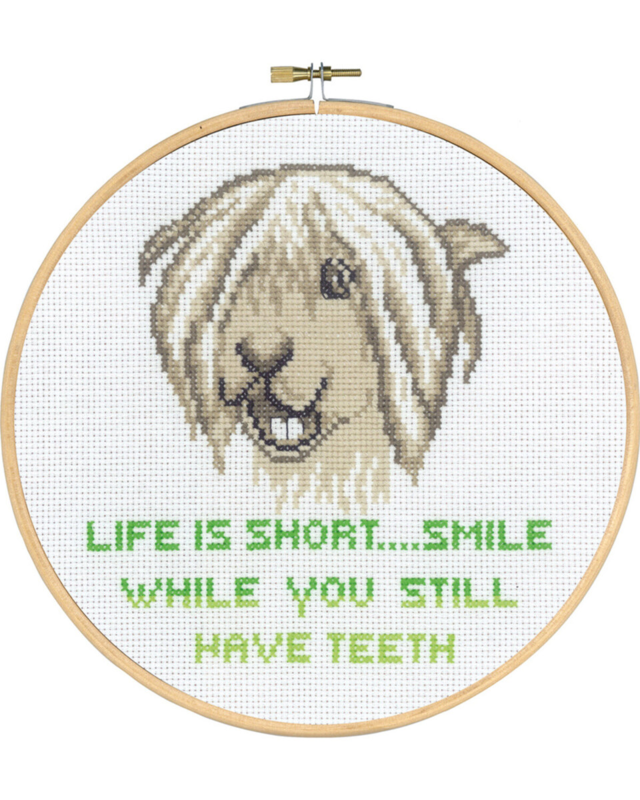 Embroidery Kit Life is short m/5810/20 20 cm / 7.87 in dia.