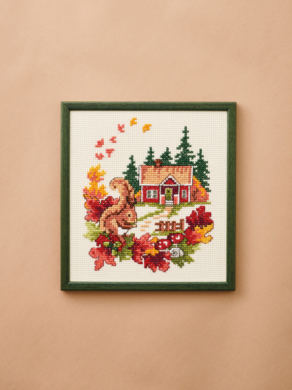 Embroidery Kit Harvest 20 x 29 cm / 7.87 x 11.42 in