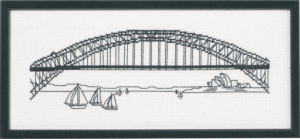 Embroidery Kit Harbour Bridge 5496 36 x 15 cm / 14.17 x 5.91 in