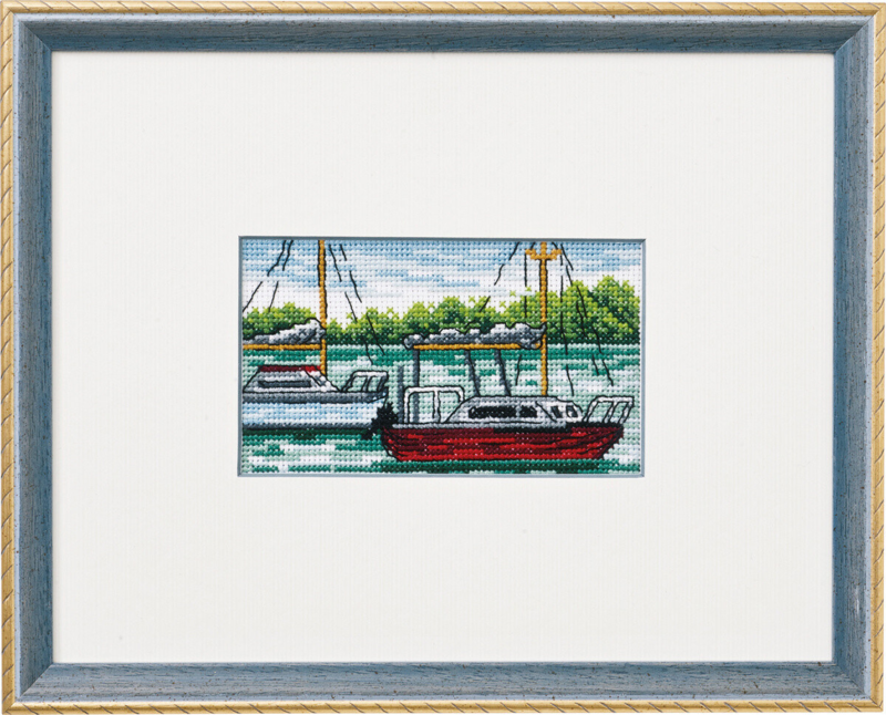 Embroidery Kit Sailing Ships R5402/22 23cm / 9.06in x 18cm / 7.09in