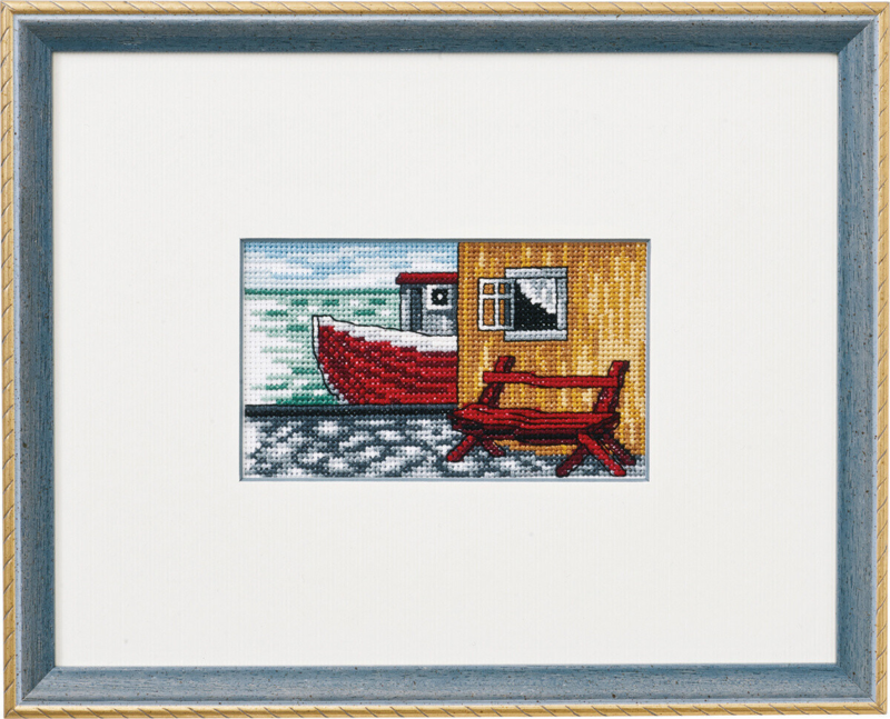 Embroidery Kit The Harbor R5402/22 23x18 cm / 9.06x7.09 in