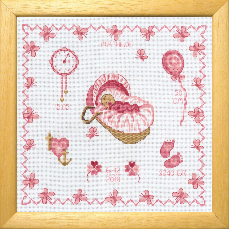 Embroidery Kit Mathilde R5583/00 22x22 cm / 8.66x8.66 in