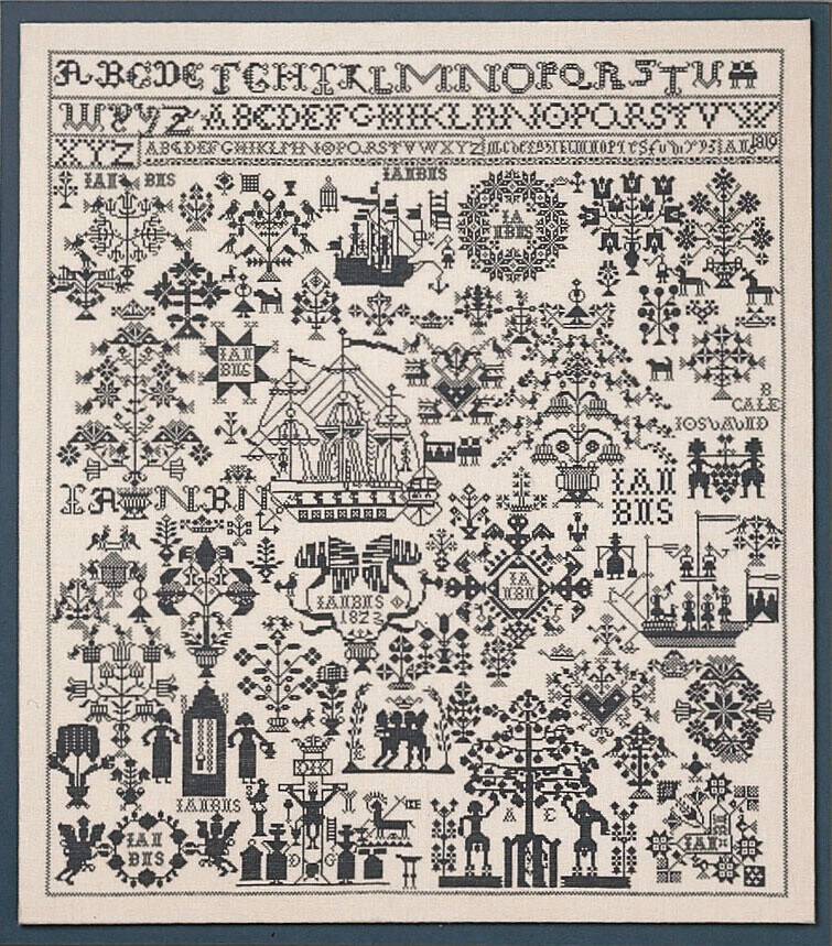 Embroidery Kit Sampler 65 x 72 cm / 26 x 28 in