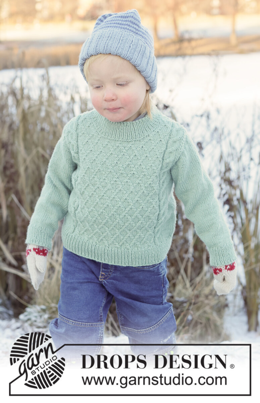 50-16 Chilly Charm Sweater by DROPS Design