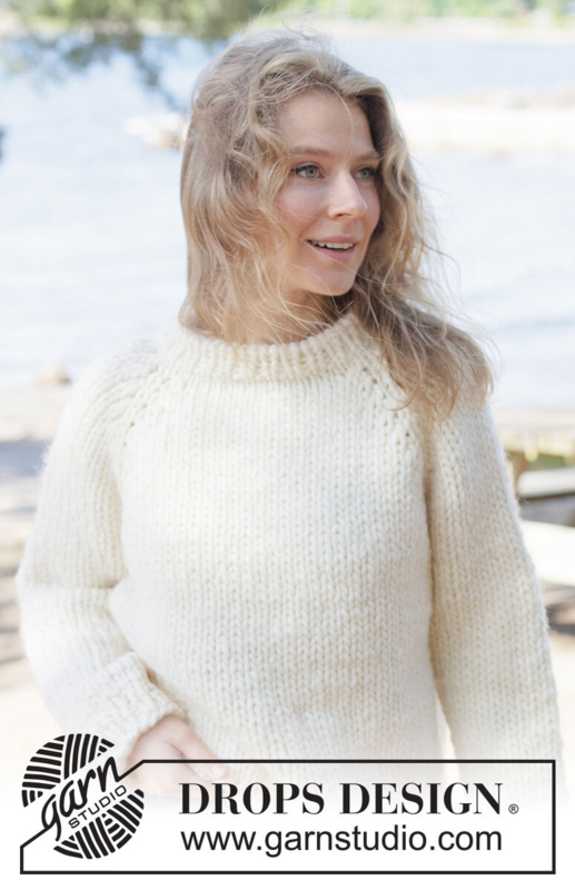 264-26 Quiet Hours Sweater by DROPS Design