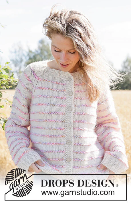 267-8 Sweet Sprinkles Cardigan by DROPS Design