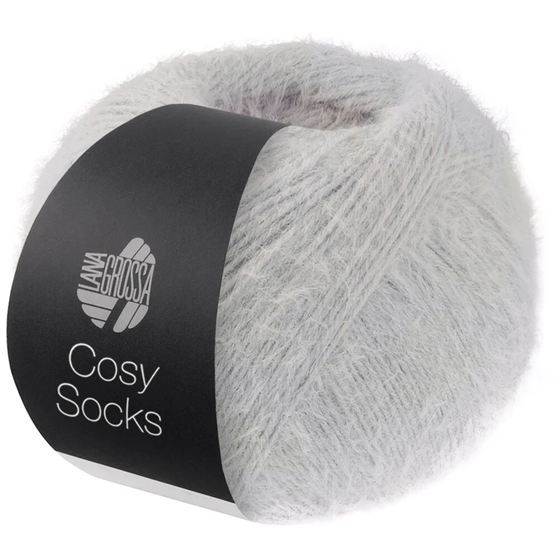 Lana Grossa Cosy Socks 08 Light gray