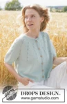 266-34 Mint Halo Cardigan by DROPS Design