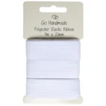 Go Handmade Elastic Band: 3 m x 20 mm, White
