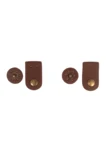 Go Handmade Bag closure with press stud: Brown/bronze