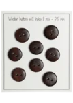 Go Handmade Wooden Buttons - UFO: 15 mm
