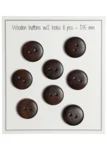Go Handmade Wooden Buttons - UFO (8 pcs) 15 mm