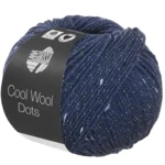 Lana Grossa Cool Wool Dots 02 Dark blue