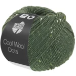 Lana Grossa Cool Wool Dots 08 Grey green