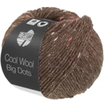 Lana Grossa Cool Wool Big Dots 111 Grey brown