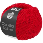 Lana Grossa Cool Wool Big Dots 105 Red