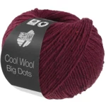 Lana Grossa Cool Wool Big Dots 104 Burgundy