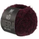 Lana Grossa Milano 12 Dark red/black melange