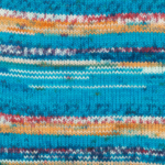 DROPS Fabel Print 162 Blue sea