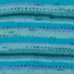 DROPS Fabel Print 340 Blue lagoon