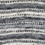 DROPS Fabel Print 905 Salt and pepper