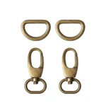 Go Handmade Lobster Clasp with D-Ring 35 mm (2 pcs) Bronze