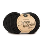 Mayflower Cotton Merino Classic 120 Black (UNI COLOUR)