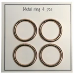 Go Handmade Metal O-ring, 4 stk, 28mm 47 Guld