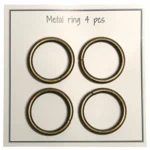 Go Handmade Metal O-ring, 4 stk, 28mm 48 Bronze