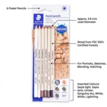 STAEDTLER Mars Lumograph Pastel Coloured pencils, 6 pcs – P-SBK6