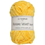 Go Handmade Bohéme Velvet Dobbelt 17673 Giraffe Yellow