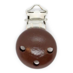 HobbyArts suspender Clip Wood, Round, 1 pcs Brown