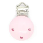 HobbyArts Wooden Clip, Round, with Holes, 1 pc. Pink