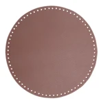 Go Handmade Bag  Basket Base, PU Leather, Round, 30 cm 22403 Lavender