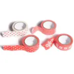 Masking tape Red/White, 4 pcs