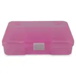 Plastic box with lid Pink 14.5 x 10 cm, 5 compartments
