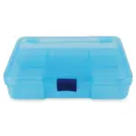 Plastic box with lid Blue 14.5 x 10 cm, 5 compartments