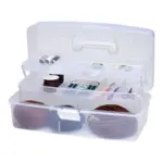 Plastic box with lid Transparent 39.5 x 19.5 cm, 10 compartments