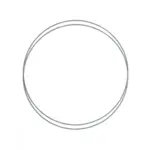 Metal ring Gray / blue 2 pcs 25 cm