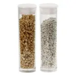 Rocaille Seed Beads, 2x7 g Gold/silver