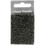 Rocailles, Glass Beads 1.7 mm Grey green