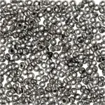 Rocaille Seed Beads 1,7 mm Grey metal
