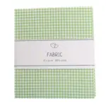 Go Handmade Fabric Green and white cubes